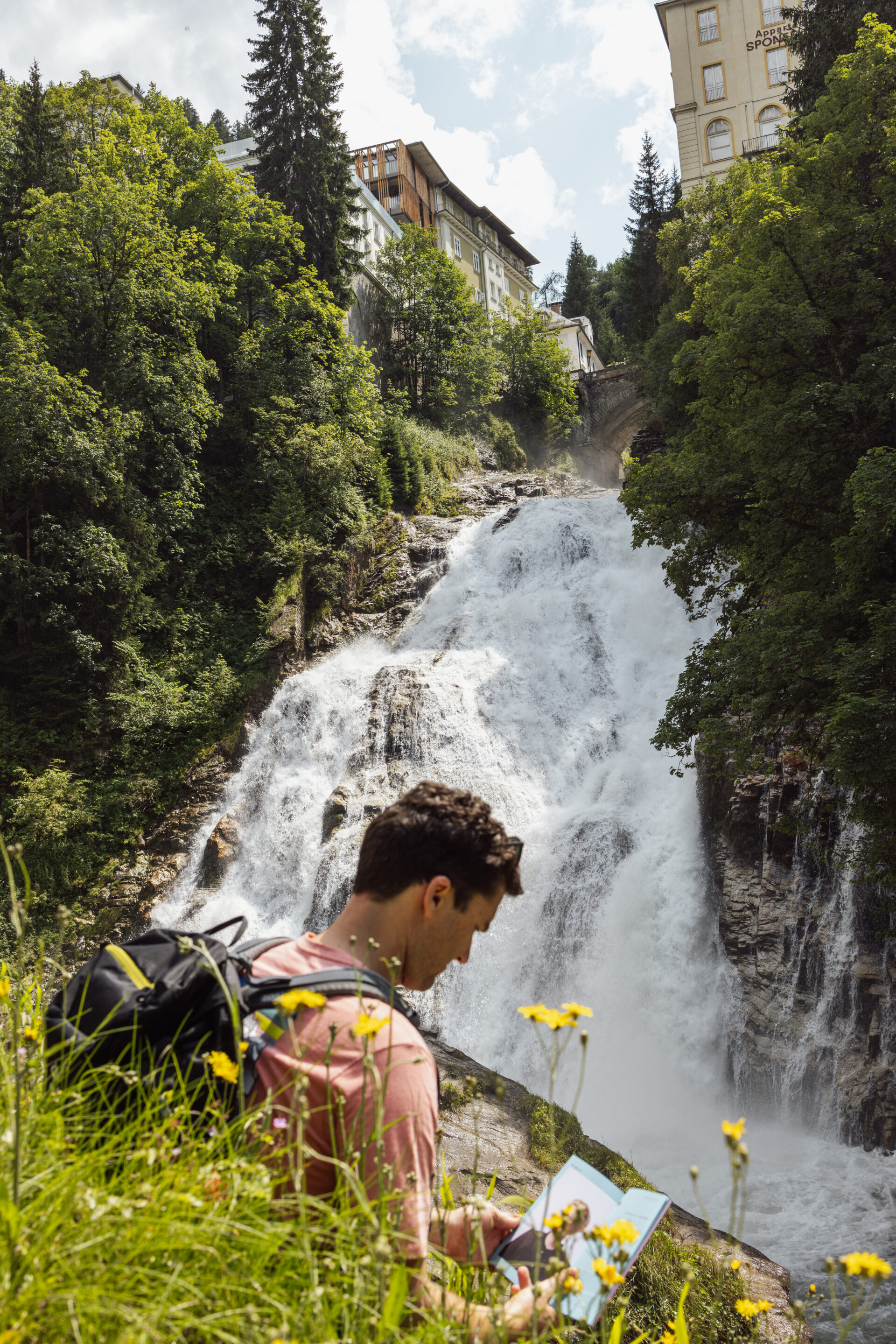 De beroemde waterval van Bad Gastein